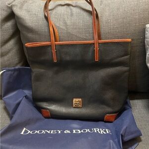 Dooney & Bourke Black and Brown Men's Tote Bag